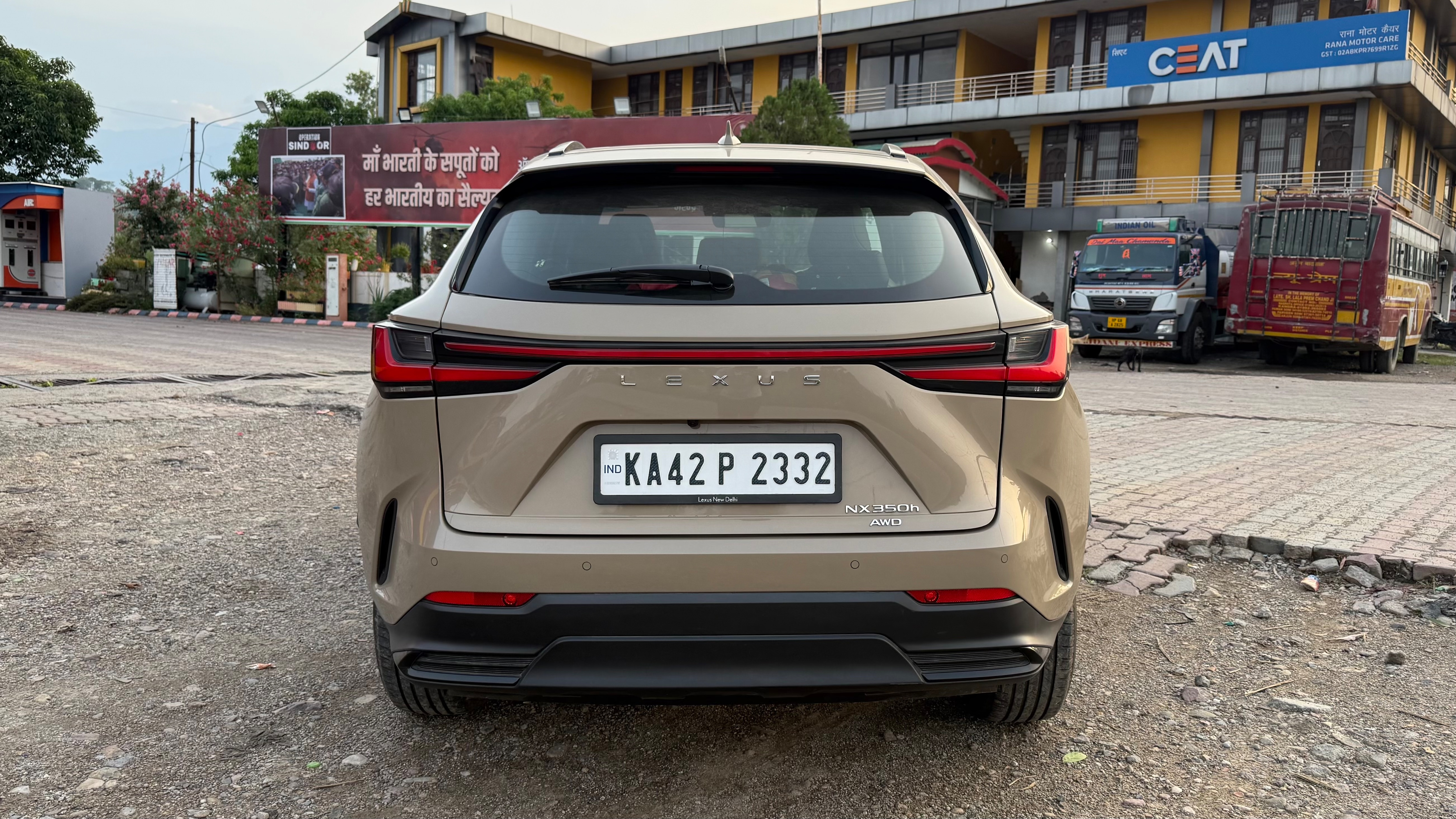 The SUV puts power down to all wheels thanks to its electric motors Lexus NX 350h Overtrail