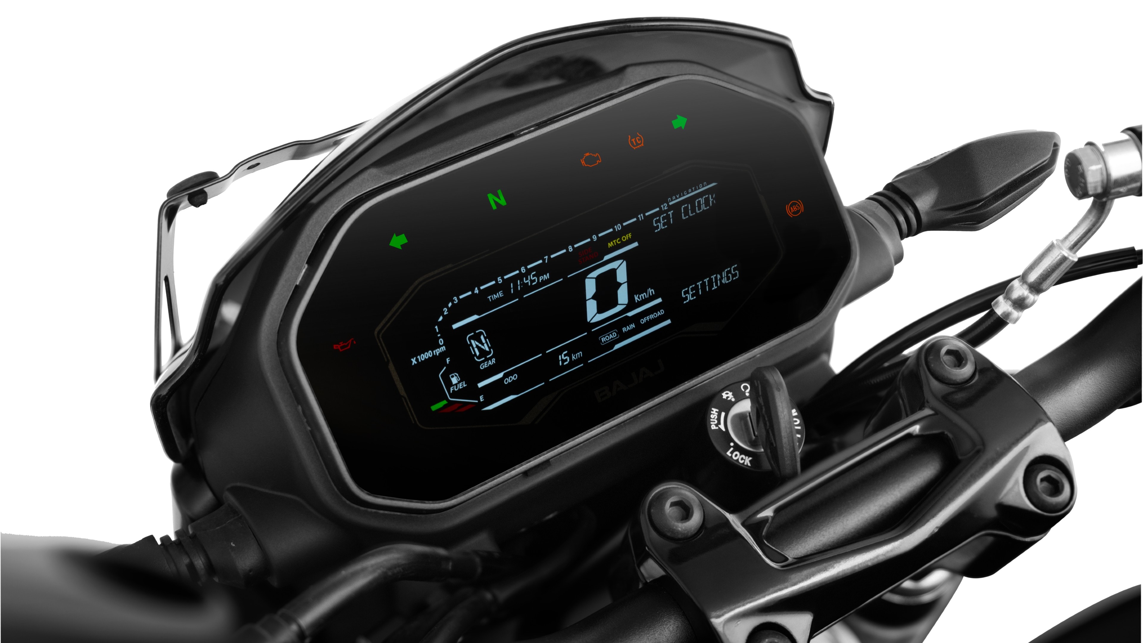 The 2025 Bajaj Dominar 250 and Dominar 400 get new instrument console with bonded glass, and new switchgear as well 2025 Bajaj Dominar 250 Console