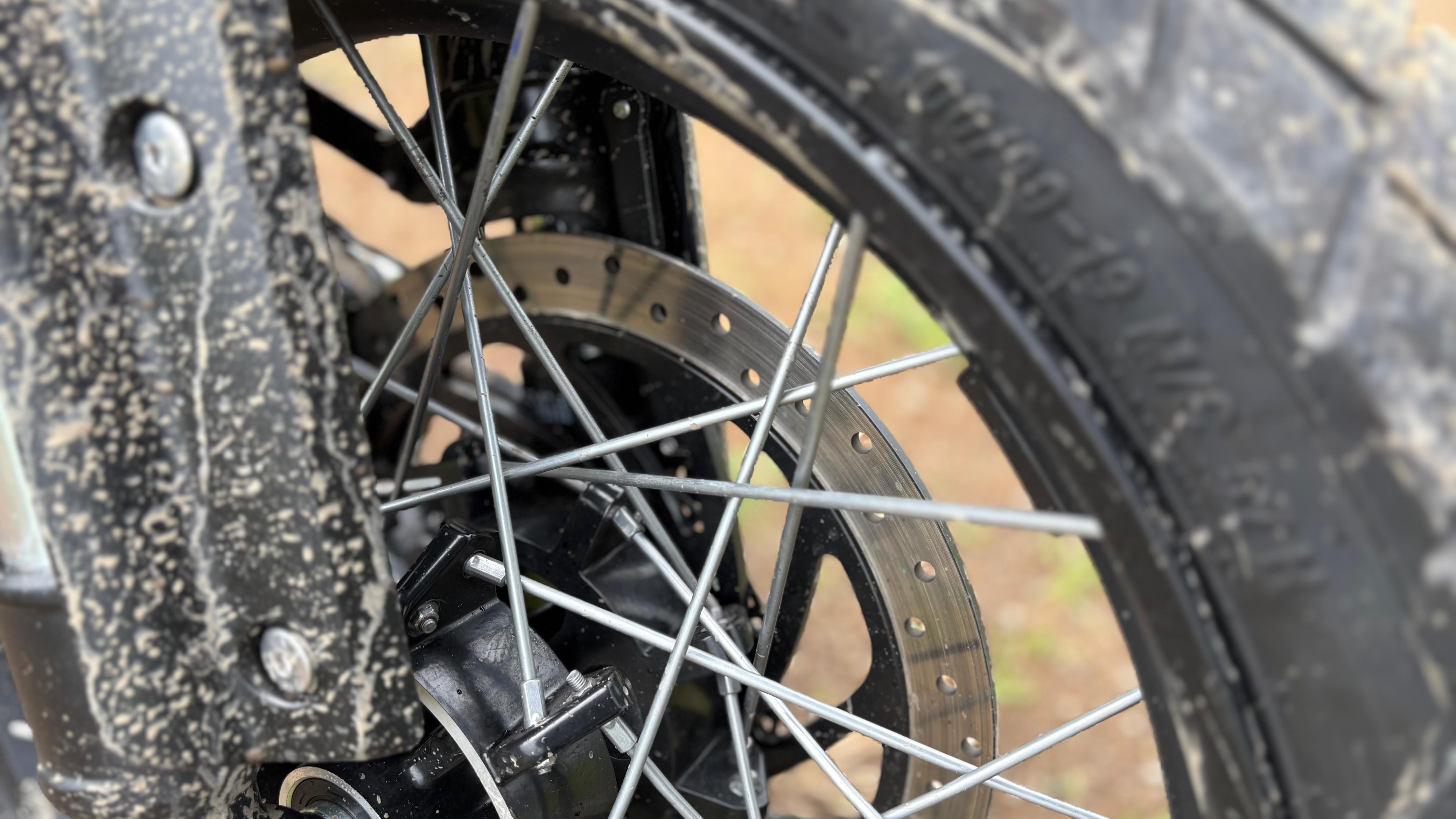 The tubels cross-spels are not covered under warranty and are only covered for manufacturing defects Triumph scrambler 400 xc tubeless spoke wheels