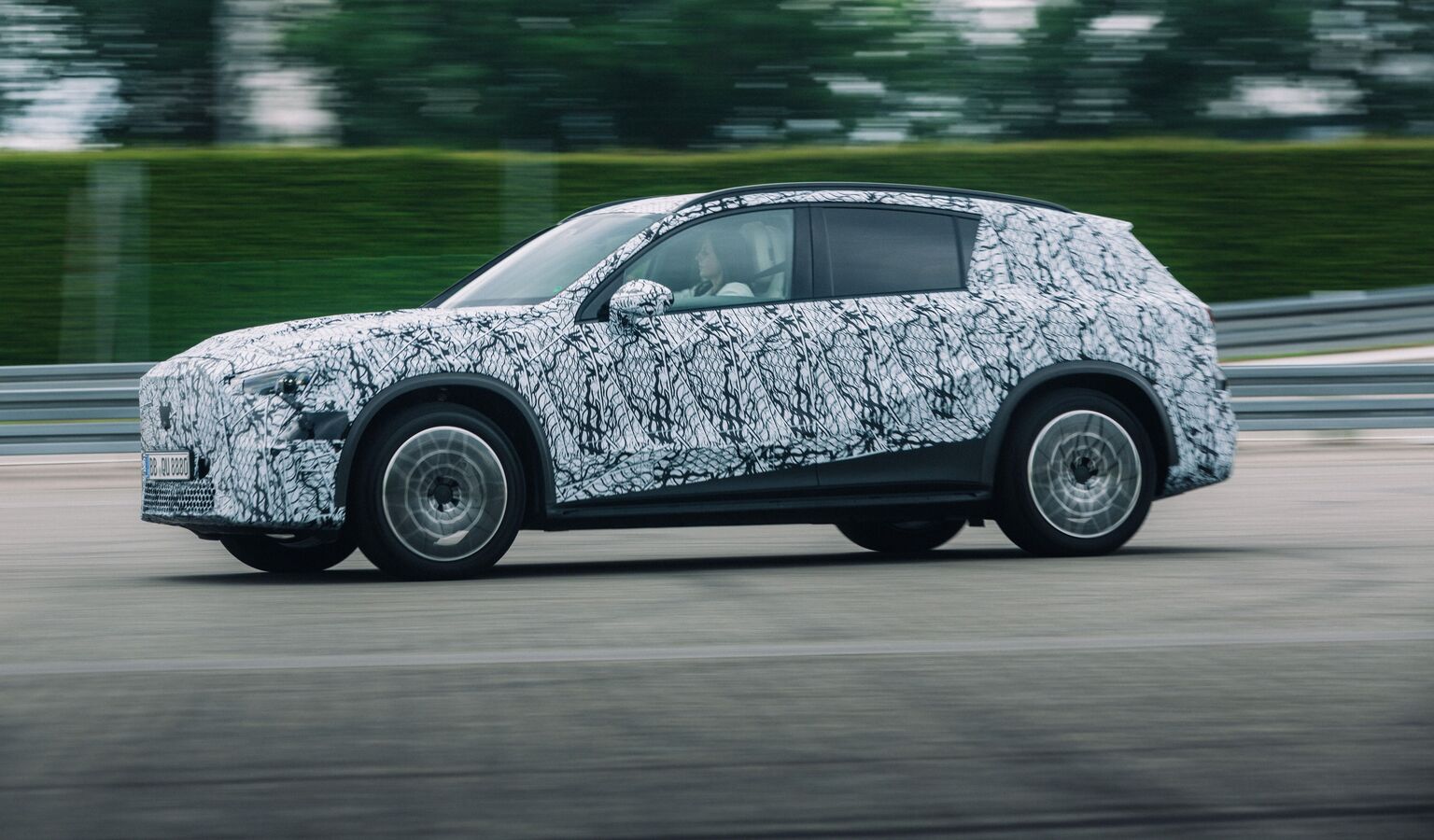 Mercedes GLC 400 4MATIC EV teased ahead of launch. Here’s what to expect