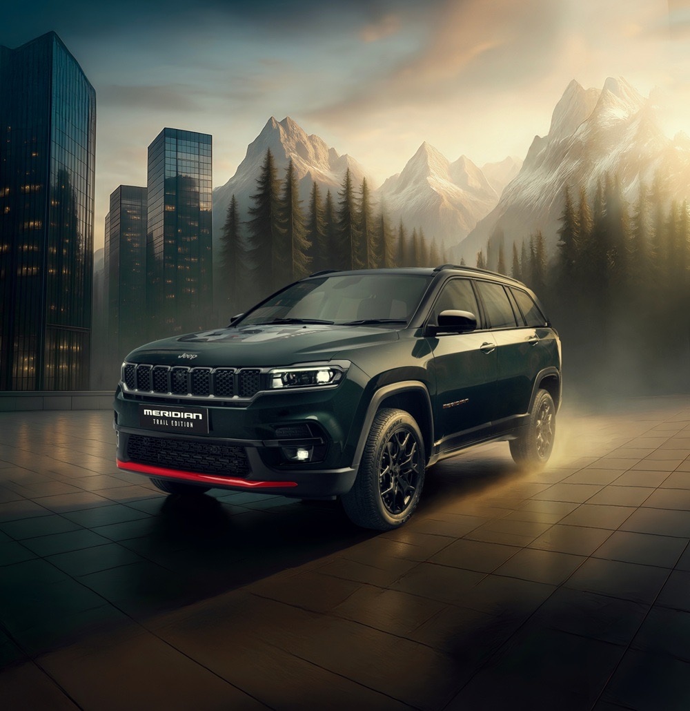 The Jeep Meridian Trail Edition will be available across range including the 4x4 version Jeep Meridian Trail Edition
