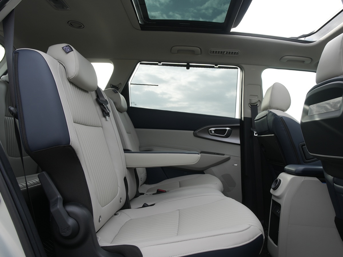 While the driver’s seat may feel like the throne, it’s actually the second row where true comfort resides