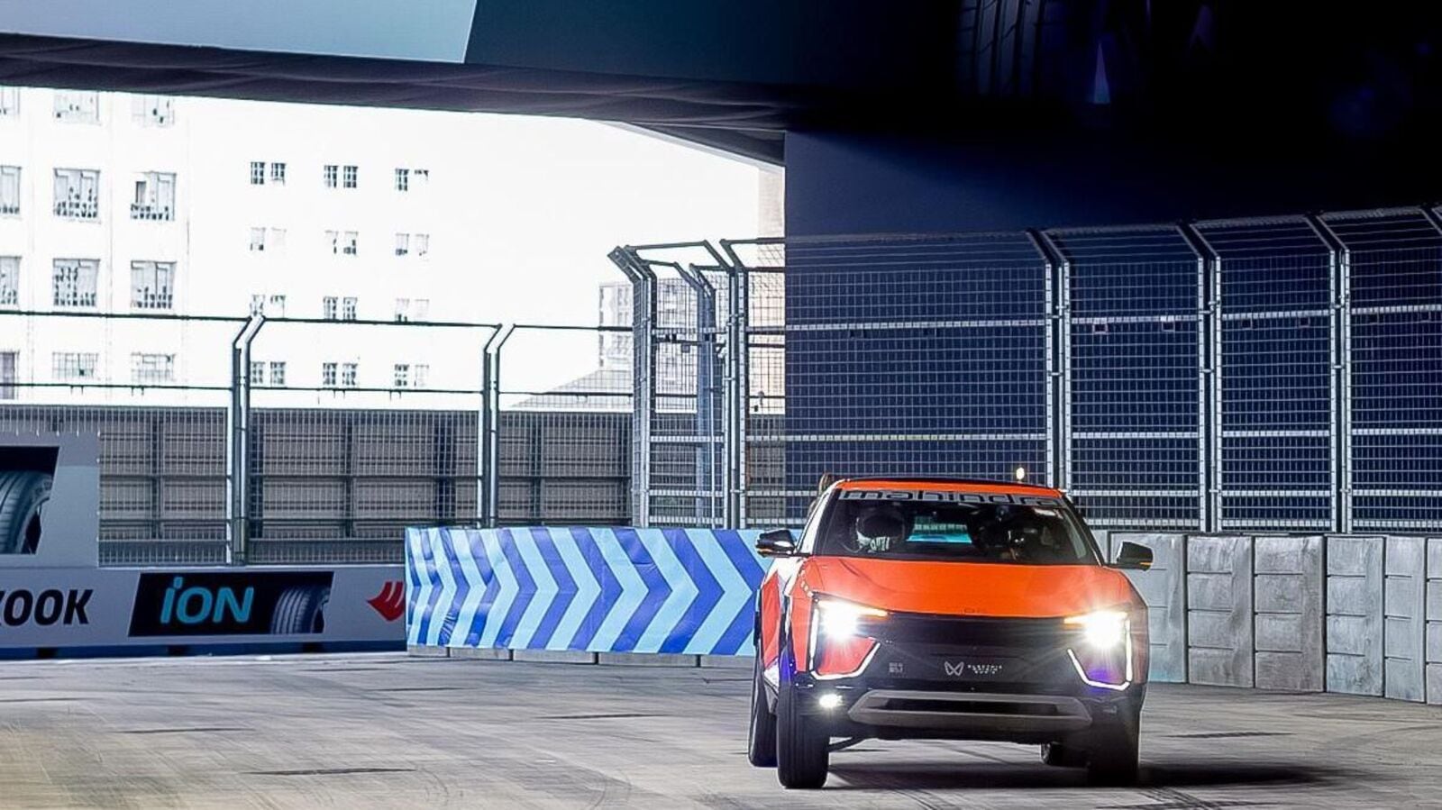 Mahindra BE 6 does hot laps at London E-Prix, first Indian eSUV to do so Mahindra BE 6 does hot laps at London E-Prix, first Indian eSUV to do so