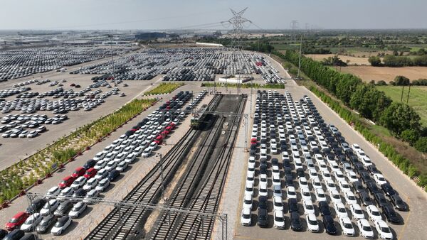 Maruti Suzuki railway car lot parking
