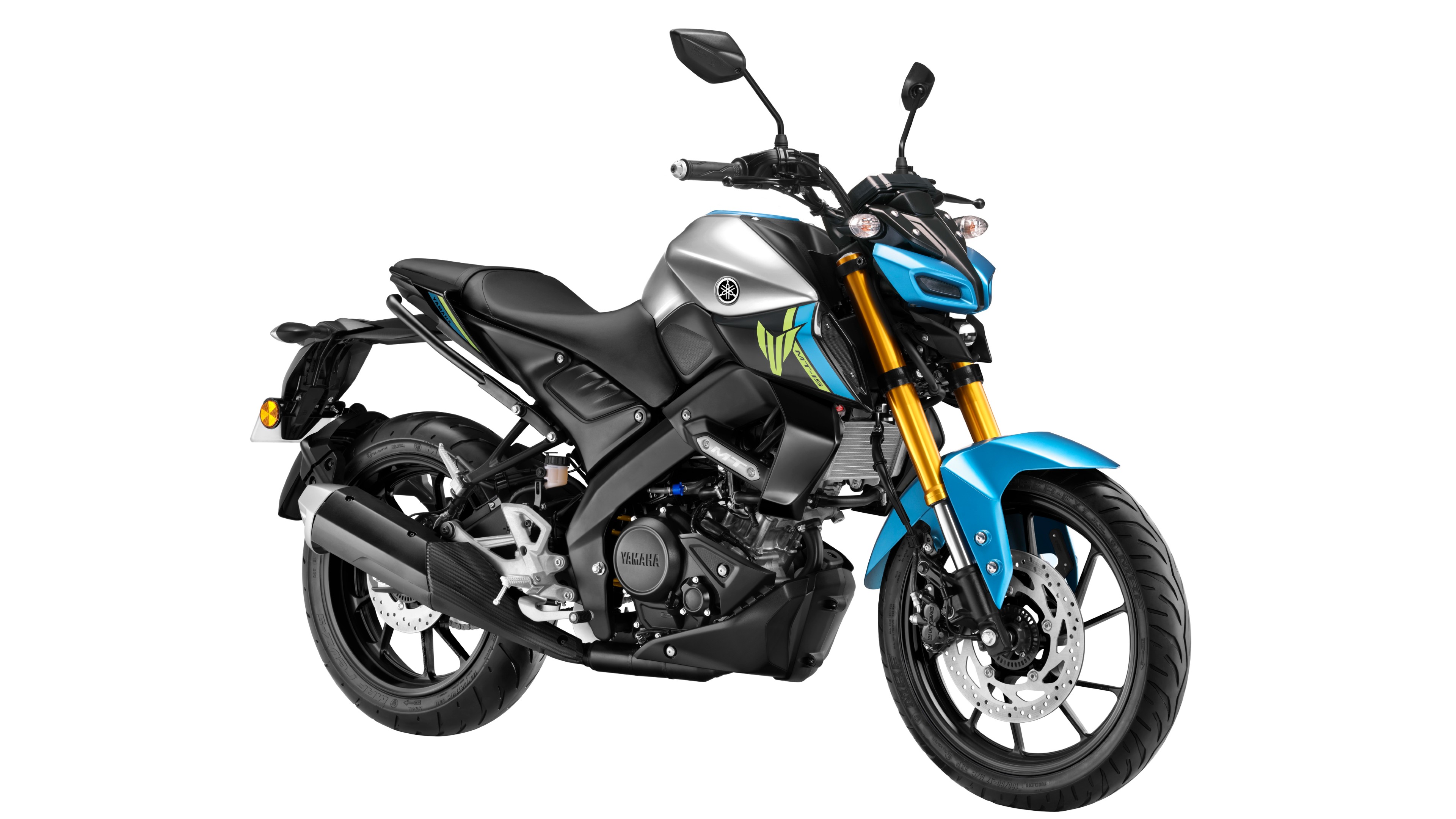 The 2025 Yamaha MT-15 V2.0 is now available in Ice Storm and Vivid Violet Metallic colours on the DLX variant, and the new Metallic Silver Cyan in the standard variant 2025 Yamaha MT-15