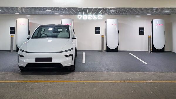Tesla launches first Supercharger in India. Check how much a full charge will cost 2 Tesla Supercharger Mumbai