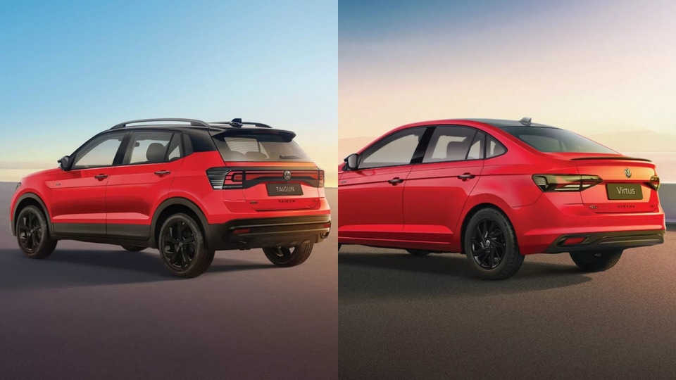 VW Taigun and Virtus Flash red