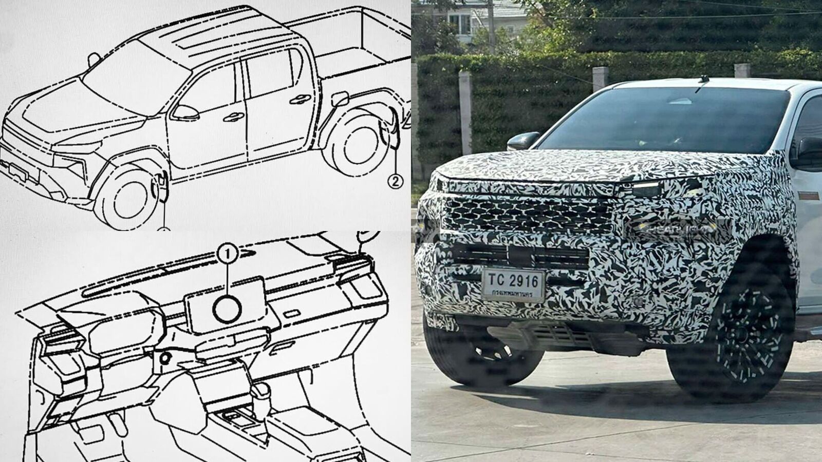 2026 Toyota Hilux leaked patent images reveal revamped design and modern interiors 2026 Toyota Hilux leaked patent images reveal revamped design and modern interiors
