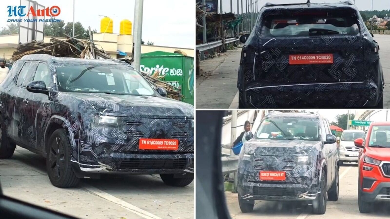 Upcoming Nissan C-segment SUV spied in India, will rival Creta, Seltos, Kushaq