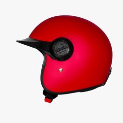 The Vintage 3.0 open-face helmet by Steelbird Helmets combines vintage aesthetics with contemporary features. It includes a tool-free Quick Release Mechanism, meets ISI and DOT safety standards, and is lightweight. Priced from  ₹1299, it caters to various rider styles and preferences.