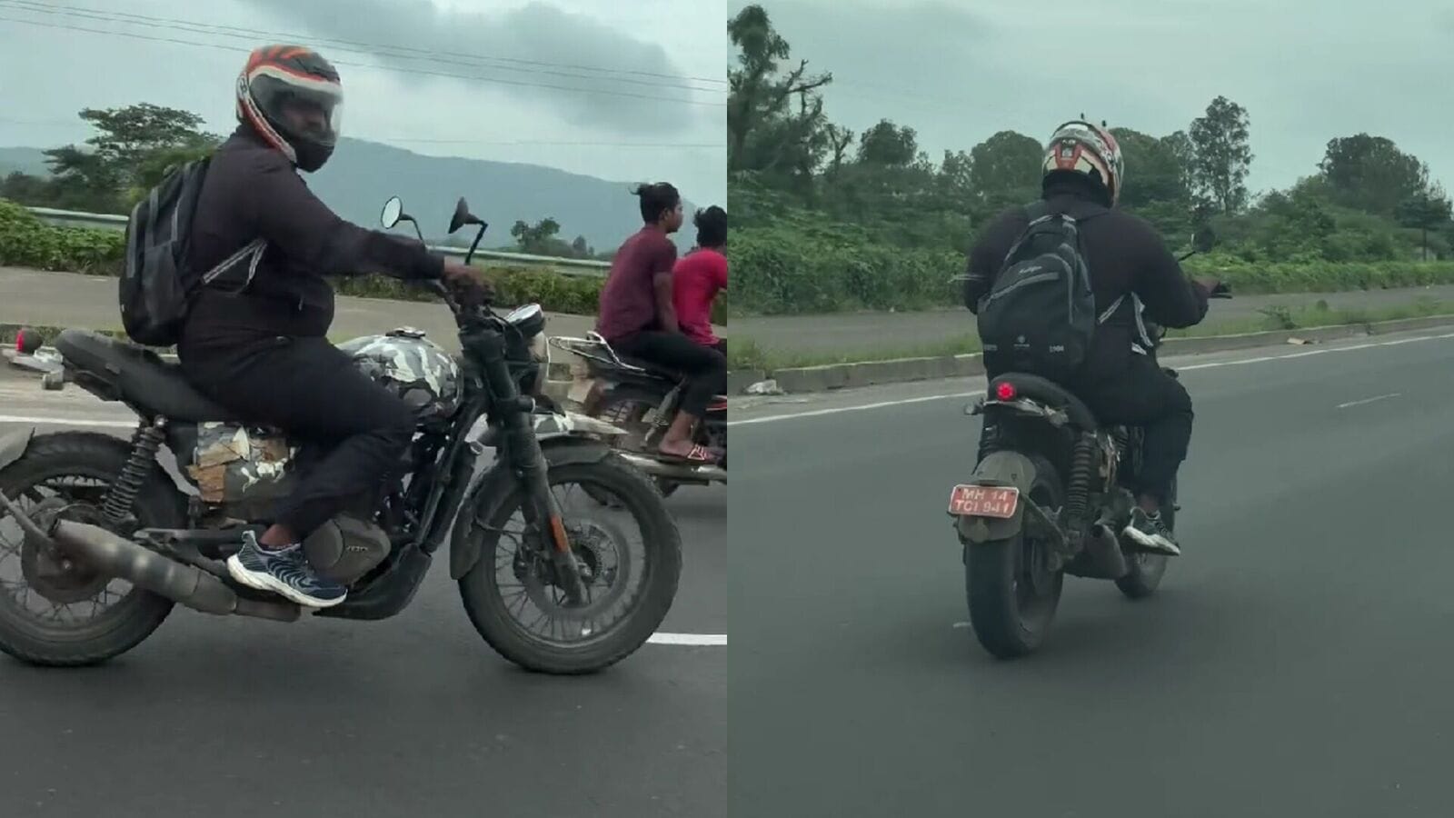 2025 Yezdi Scrambler spotted testing on Indian roads with updates ahead of launch
