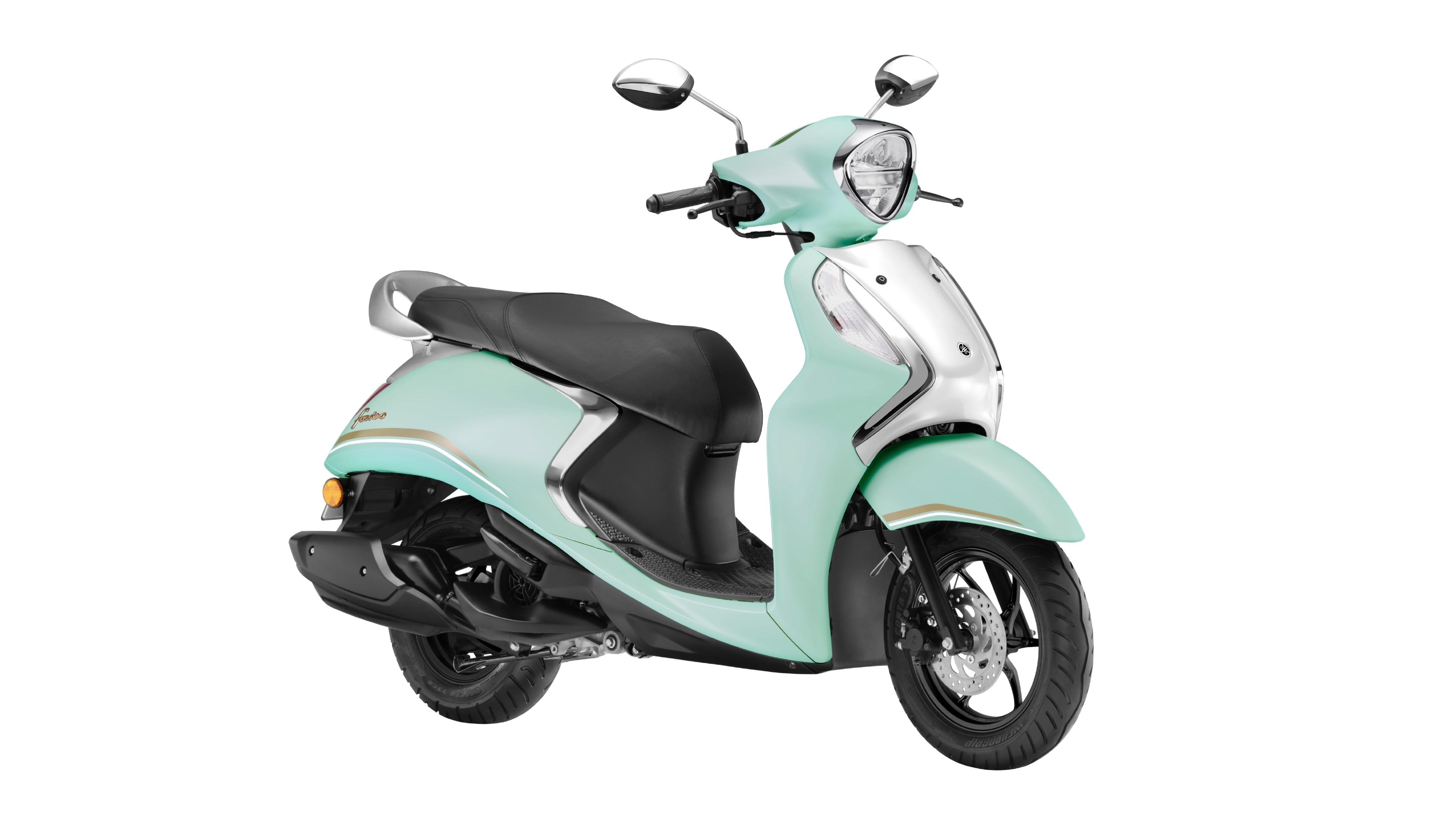 The 2025 Yamaha Fascino 125 is now offered in three new colours - Matte Grey (S), Green Metallic (Disc), and Metallic White (Drum) 2025 Yamaha Fascino 125