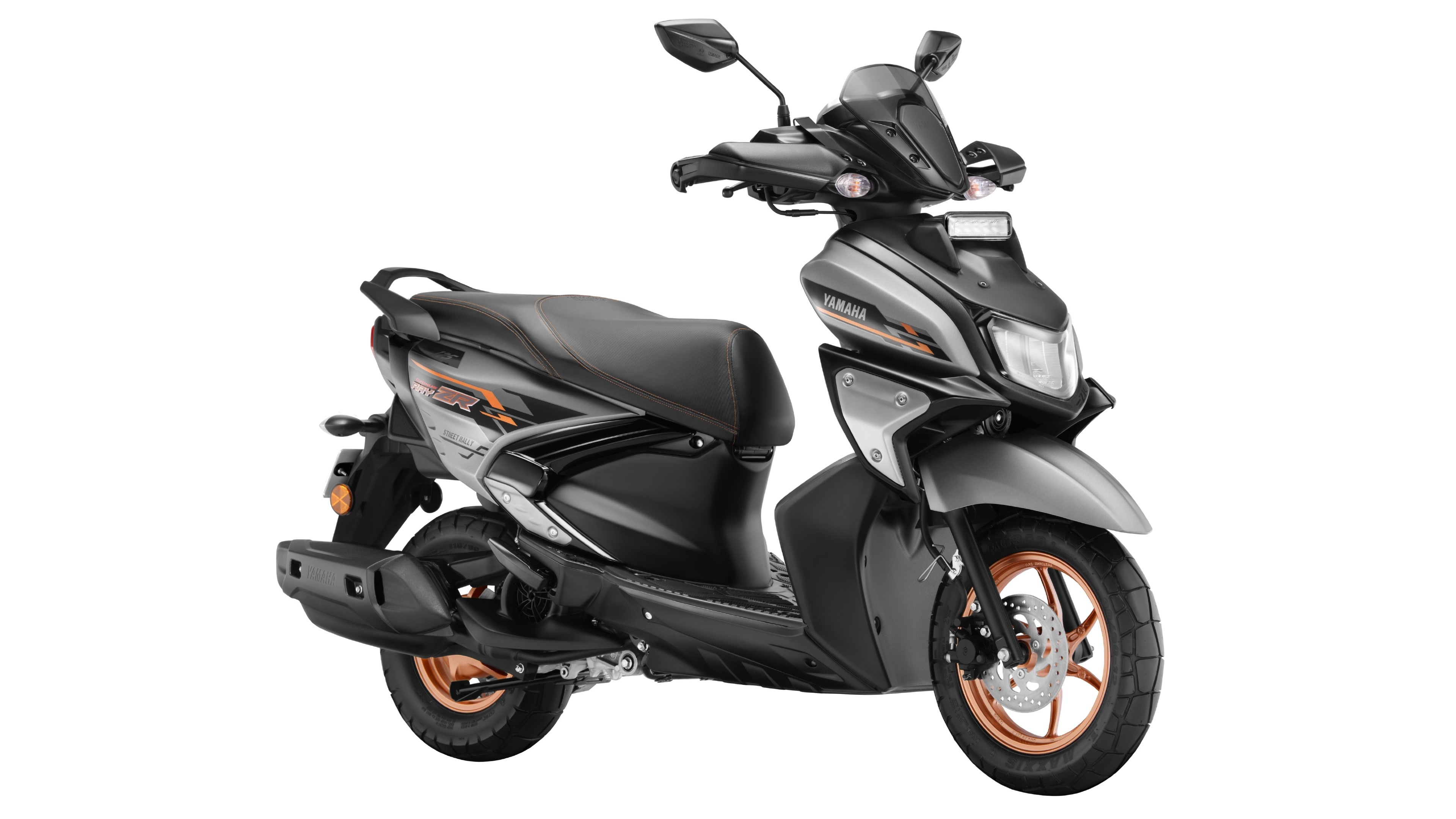 The 2025 Yamaha RayZR 125 and Street Rally get new colours - Silver White Cocktail and Matte Grey Metallic (pictured) 2025 Yamaha RayZR 125 Street Rally