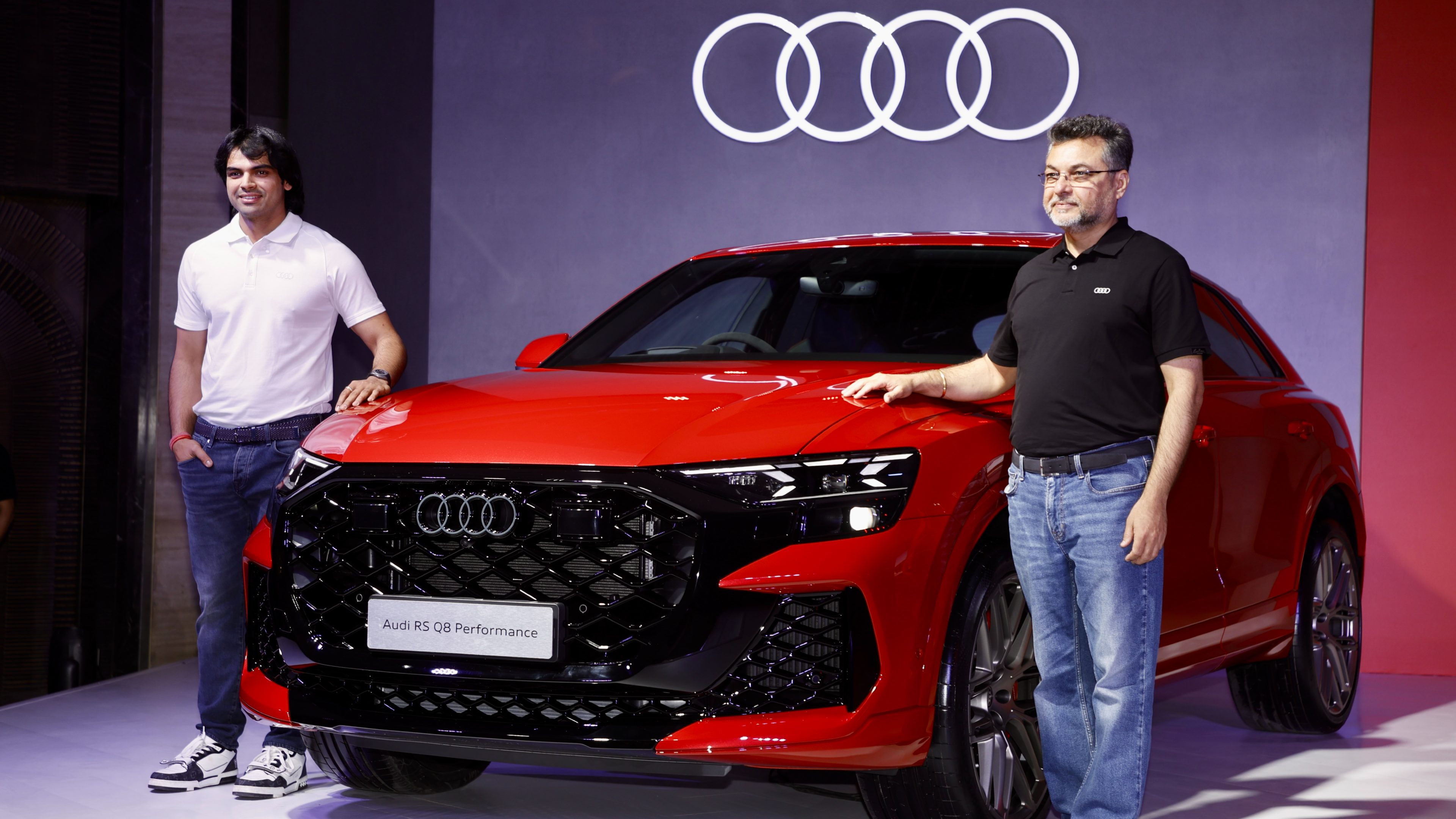 Neeraj Chopra Balbir Singh Dhillon Audi RS Q8