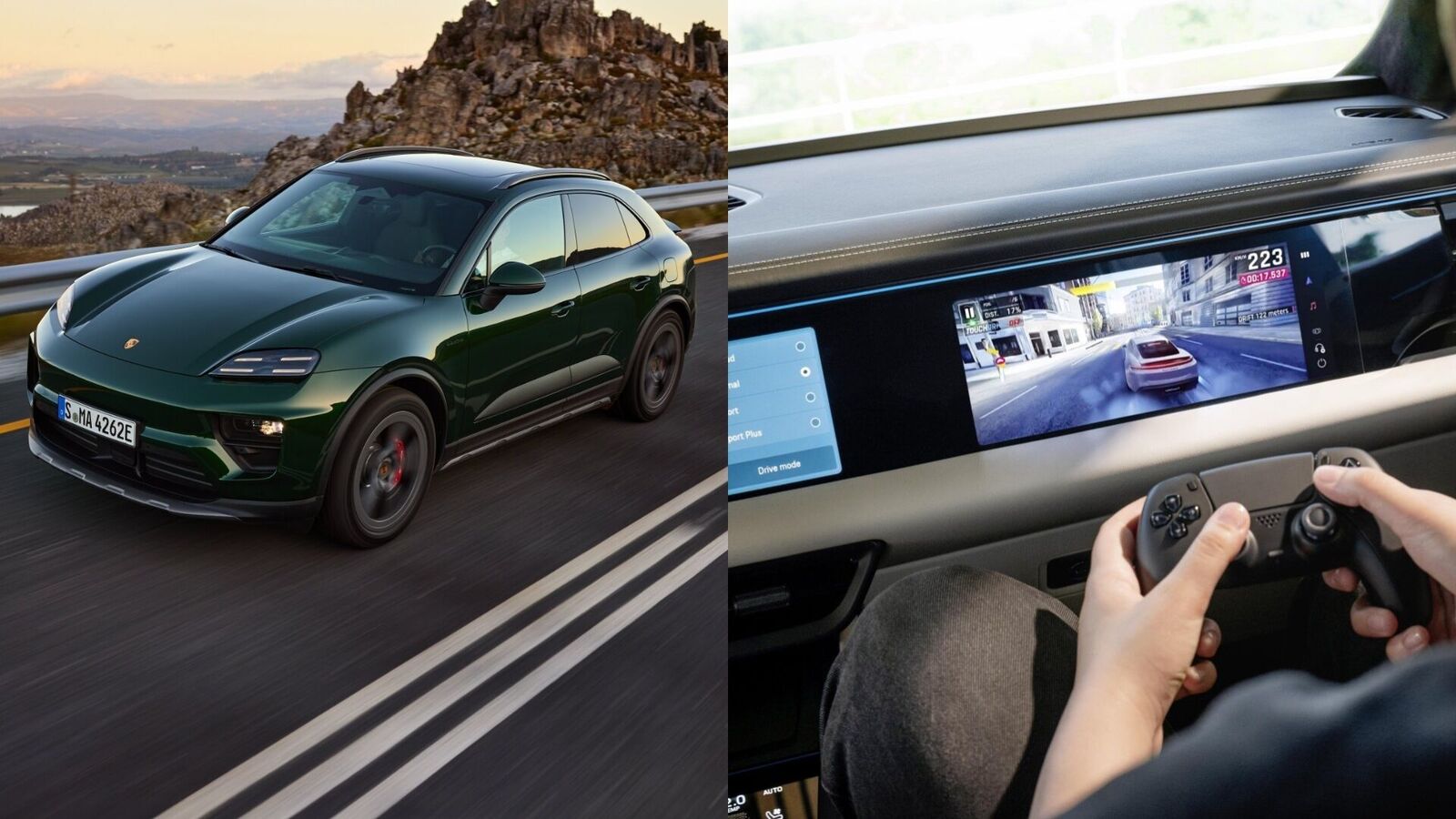 Game on the go: 2026 Porsche Macan Electric updates add in-car video games and more