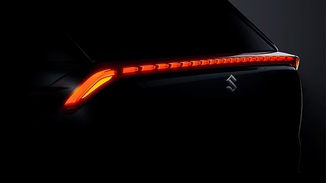 LED taillight of new Maruti Suzuki SUV.