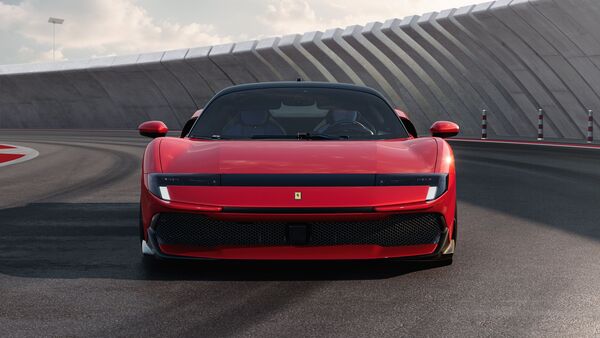 The 849 Testarossa features a bridge-type gloss black piece that stretches across the nose to join the headlamps Ferrari 849 Testarossa