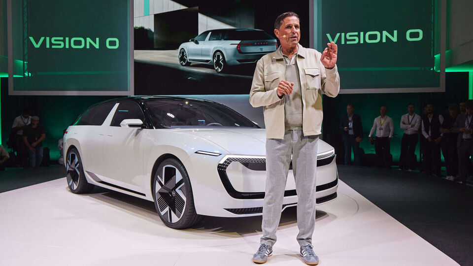Skoda Auto’s global CEO, Klaus Zellmer, at the debut of the Vision O concept in Munich, Germany.