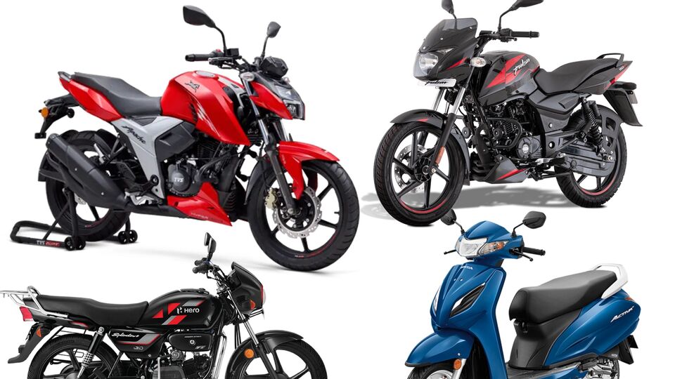 Hero Splendor Bajaj Pulsar Honda Activa TVS Apache RTR 200 4V