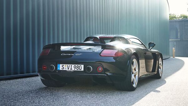 The Carrera GT makes 612 bhp from its 5.7-litre V12, topping out at 330 kmph Porsche Carrera GT