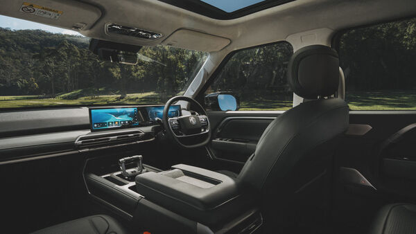 The MGU9 brings a feature-rich interior upholstered in leather with a suede headliner and gets heated and ventilated seats all around MGU9 pickup