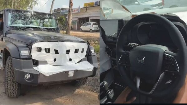 Mahindra Thar facelift spotted
