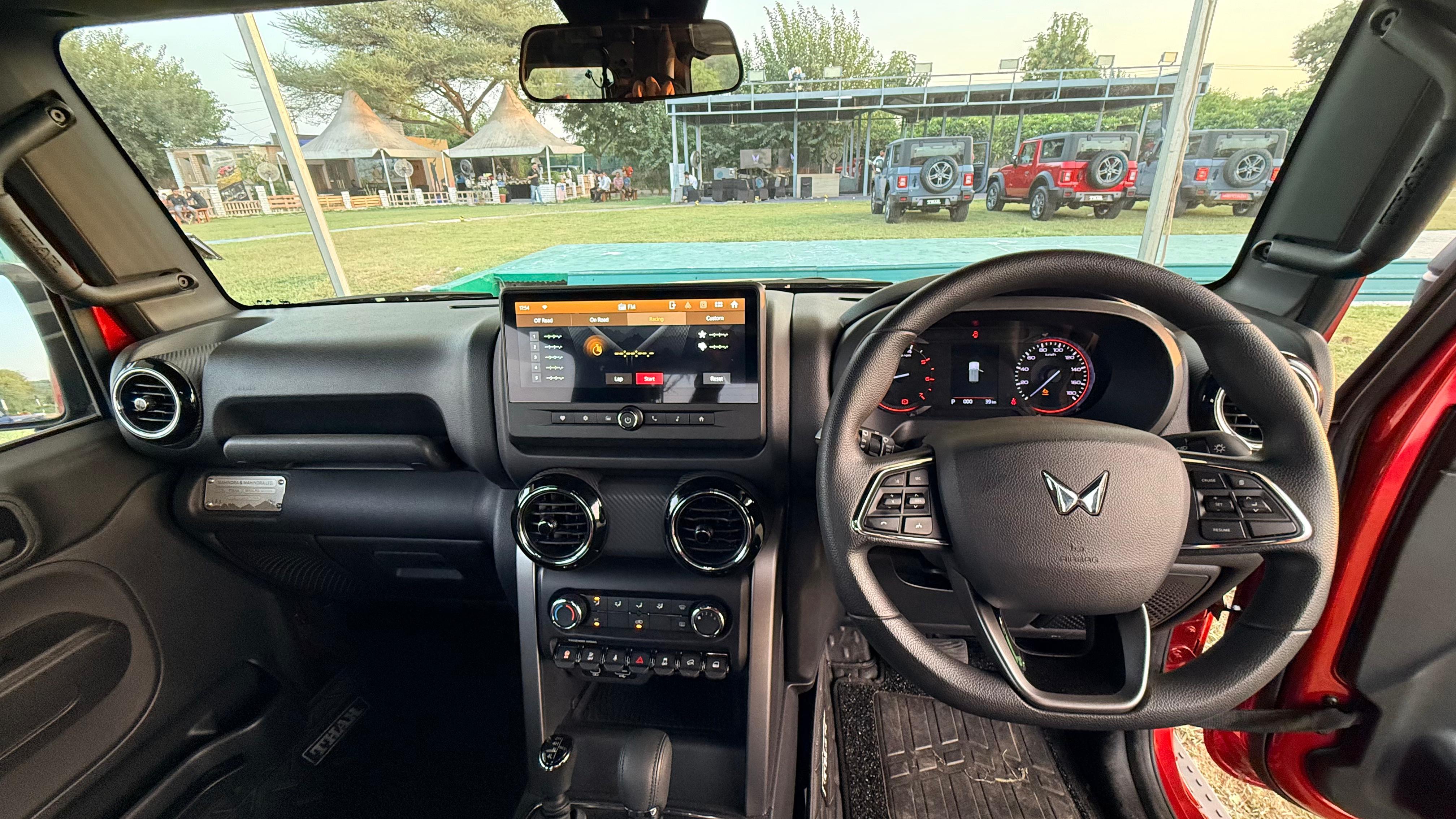 The cabin gets a bigger 10.25-inch touchscreen infotainment system instead of the ageing, smaller one. This system introduces Adventure Statistic 2. 2025 Mahindra Thar