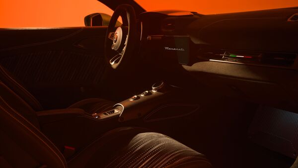 The MCPura's cabin brings a no-frills driver-focused experience and is roughly identical to the MC20q Maserati MCPura