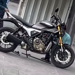 Hero Maverick has spotted sporting new USD forks.