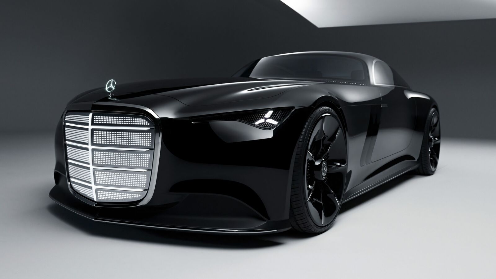 Mercedes-Benz unveils Vision Iconic show car with big illuminated grille
