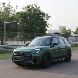 The 2025 Mini JCW Countryman All4 feels like a true Mini squeezed into an SUV body - cheeky, nimble, and impossibly fun despite its size.