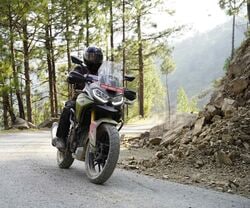 The Apache RTX 300, TVS Motor Company's entry into the adventure-touring segment, combines comfort and stability with advanced features.