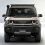 The all-new Toyota Land Cruiser FJ gets a bold, rugged look with its boxy shape and upright stance