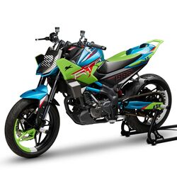 The TVS RTR HyprStunt Concept promises a lightweight, agile format with an aggressive design 