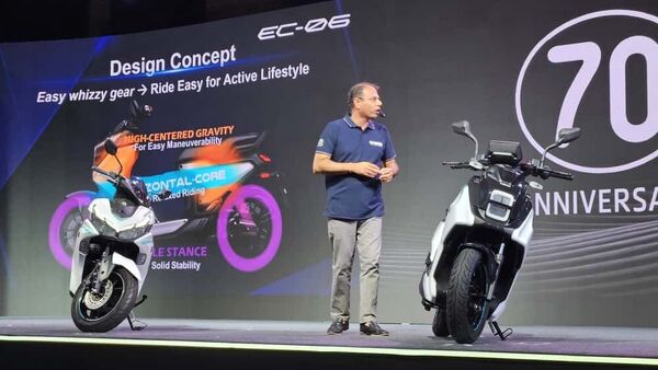 Yamaha Aerox E and EC-06 electric scooters 