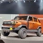 The new Mahindra Vision.SXT pickup concept had been unveiled earlier, based on the NU_IQ platform.