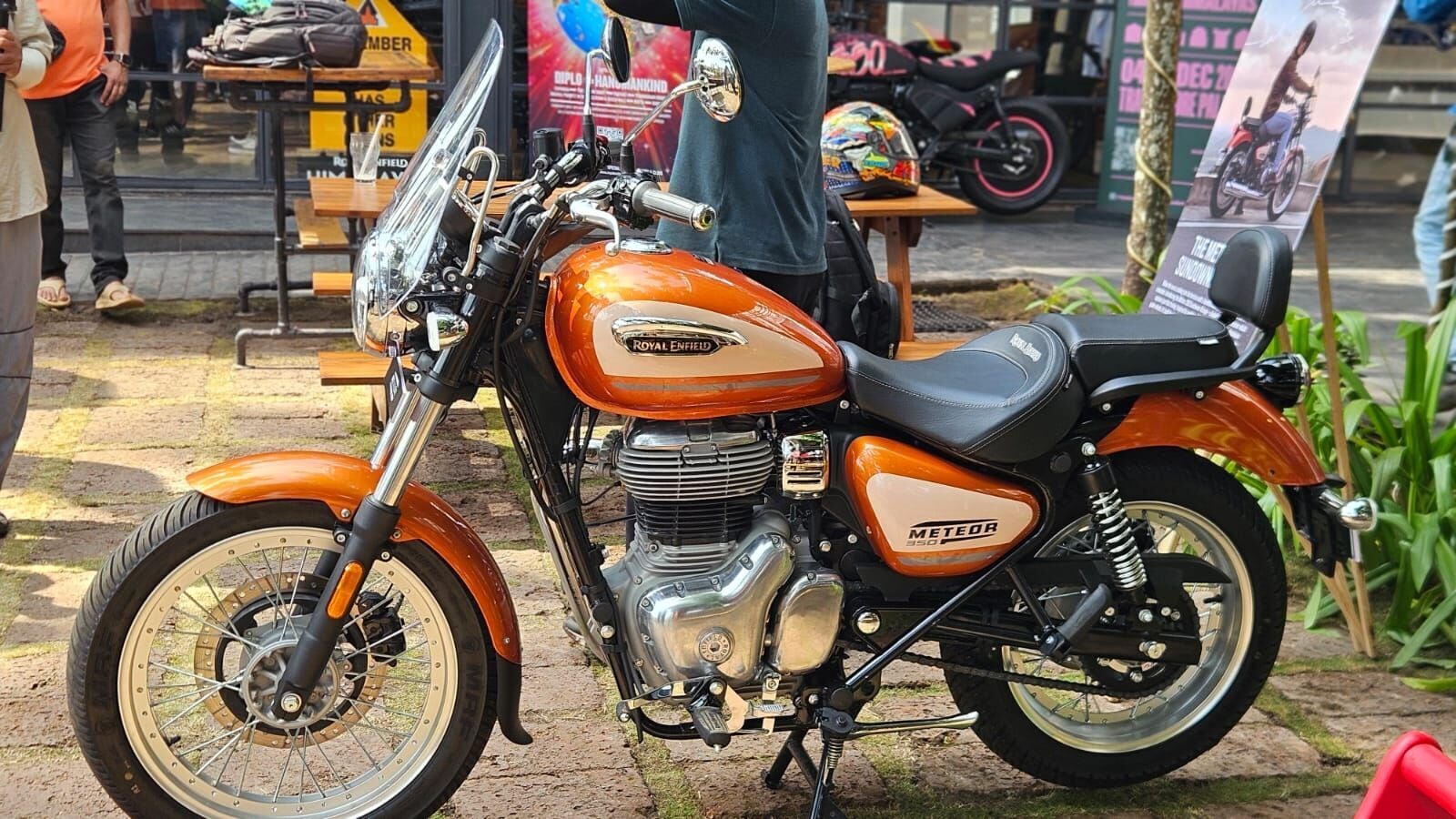 Royal Enfield Meteor 350 Sundowner Orange launched with tubeless spoke rims