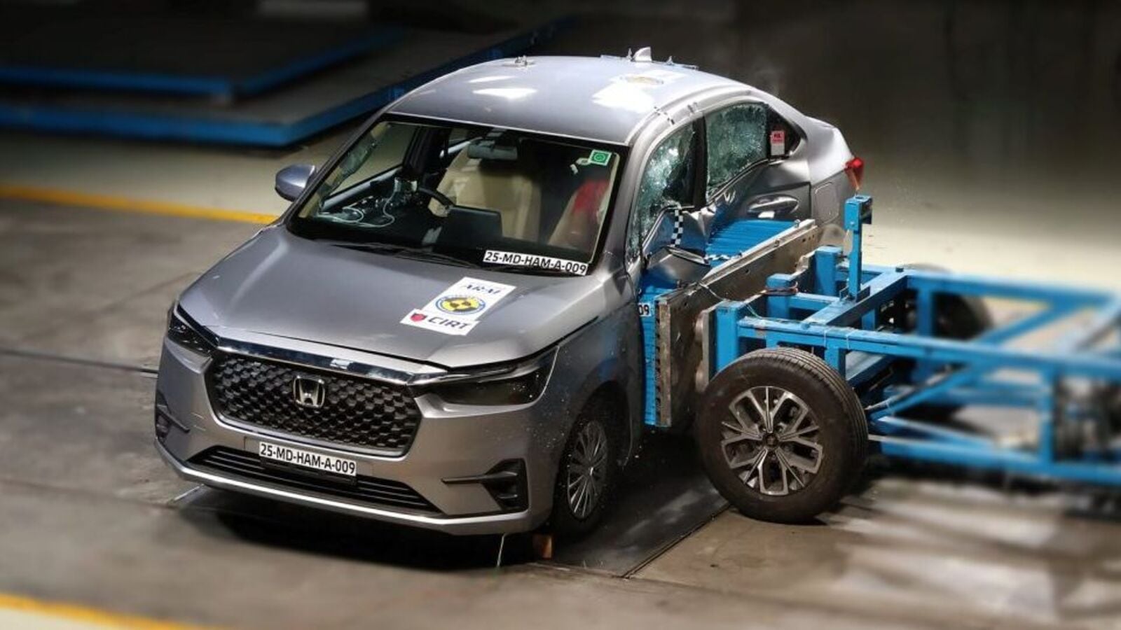 New Honda Amaze Secures 5-Star Adult Safety Rating in Bharat NCAP Crash Tests