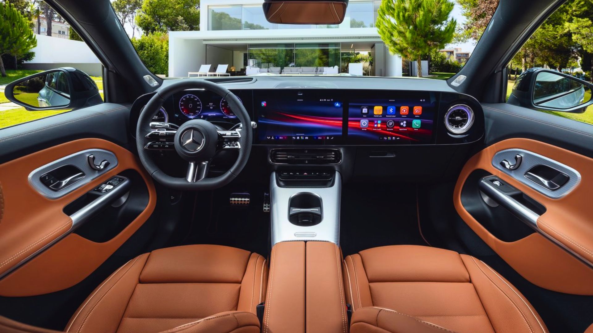 Interior of Mercedes-Benz GLB with EQ Technology