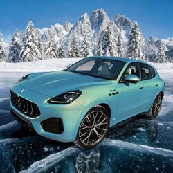 The Maserati Grecale Cristallo debuts an exclusive Azzurro Aureo Fuoriserie paint that subtly shifts colour depending on lighting conditions