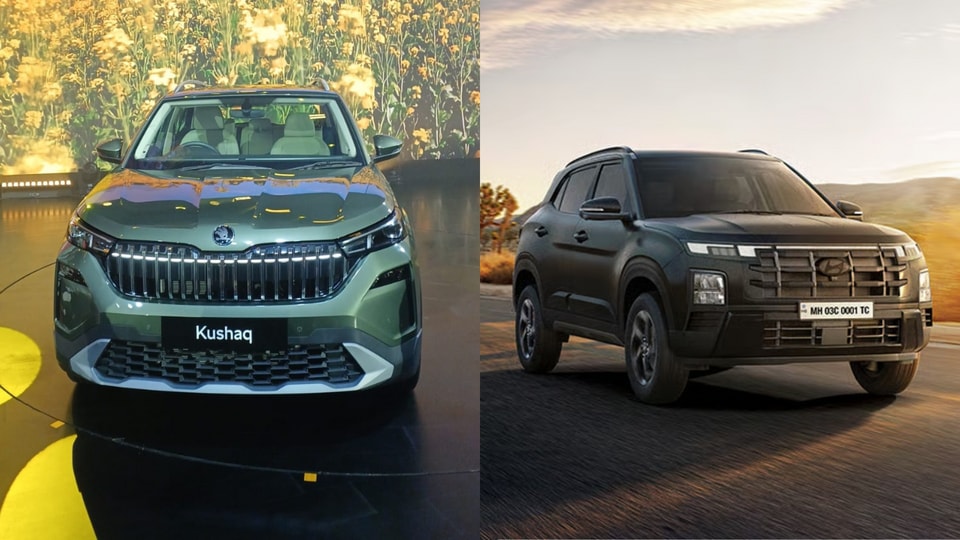 Skoda Kushaq facelift vs Hyundai Creta 
