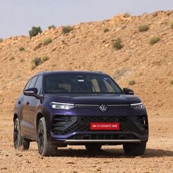 The Volkswagen Tayron R-Line looks big and bold, even with its subtle styling.