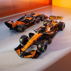 The McLaren MCL40 in its 2026 papaya-and-anthracite livery revealed ahead of Formula 1 pre-season testing.