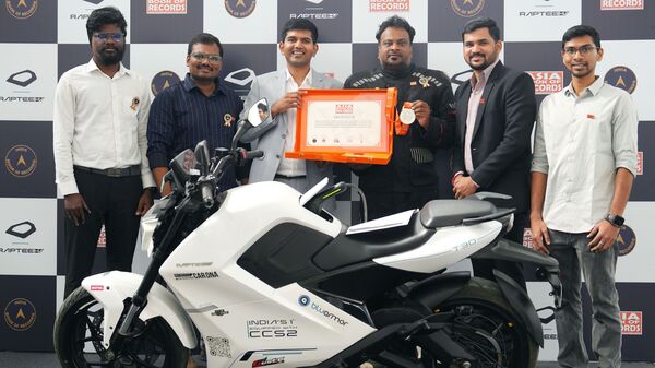 Raptee.HV completes 7,530 km all-India ride, makes two new records