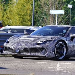 Ferrari 296 Challenge-based prototype spotted testing on public roads