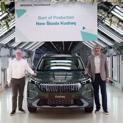 Production of the new Skoda Kushaq begins at Skoda Auto Volkswagen India’s Chakan plant in Pune, ahead of March deliveries.