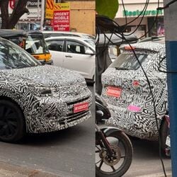 A camouflaged Volkswagen Taigun facelift test mule spotted on Indian roads hints at updated styling and feature revisions.