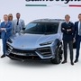 Stephan Winkelmann, CEO of Lamborghini with Lanzador concept.