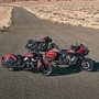 The 125th Anniversary lineup from Indian Motorcycle includes the Chief Vintage, Scout Bobber and Challenger in exclusive red anniversary paint.