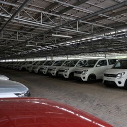 Indian carmakers are delaying exports to the Middle East and North Africa amid rising regional tensions disrupting shipping and driving up freight costs (File photo of Maruti Suzuki cars at the Manesar facility used for representational purposes)